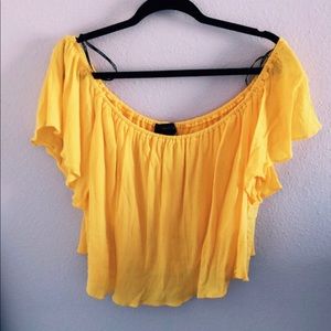 Forever 21 crop top off the shoulder